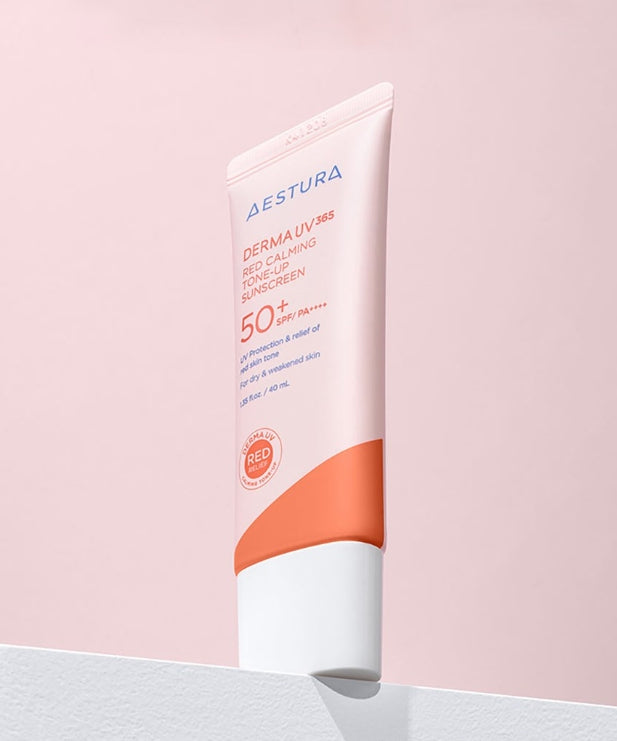 AESTURA Derma UV365 Red Calming Tone-Up Sunscreen 40ml SPF 50+ PA++++ from Korea