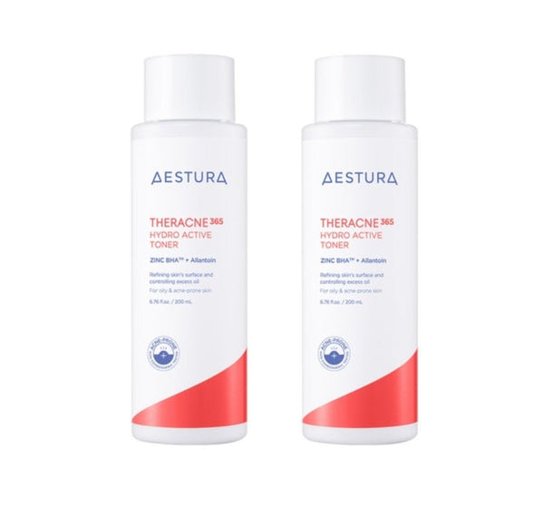 2 x AESTURA THERACNE365 Hydro Active Toner 200ml from Korea