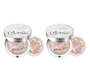 2 x AGE 20's Glass Skin Essence Pact Glow 12.5g, Main+Refill #21 #23 from Korea