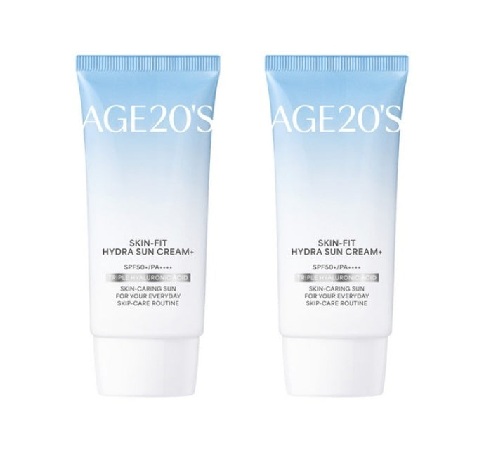 2 x AGE 20's Skin Fit Hydra Sun Cream 50ml SPF50+ PA++++ from Korea