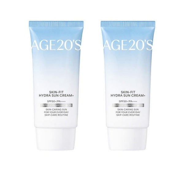 2 x AGE 20's Skin Fit Hydra Sun Cream 50ml SPF50+ PA++++ from Korea