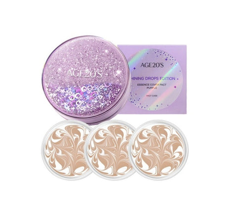 AGE 20's The Origin Essence Shining Drops Edition White #13 #21 #23 Pack (Main+Refill+Refill), SPF50+ PA+++ from Korea