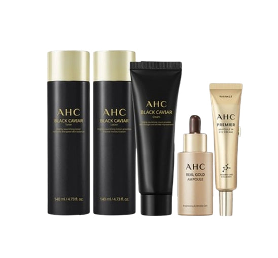 AHC Black Caviar Special Synergy Set (5 Items) from Korea