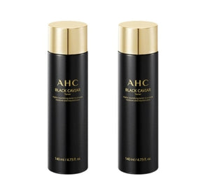 2 x AHC Black Caviar Toner 140ml from Korea