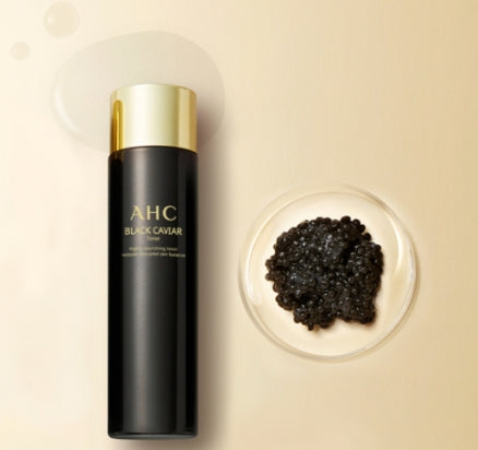 2 x AHC Black Caviar Toner 140ml from Korea by AHC