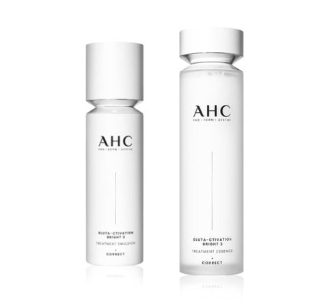 AHC Gluta-Ctivation Bright 3 Treatment Essence + Emulsion Set (2 Items)  from Korea