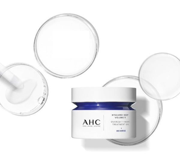 2 x AHC Hyaluro-Deep Volume 5 Overday+Night Treatment Gel 50ml from Korea