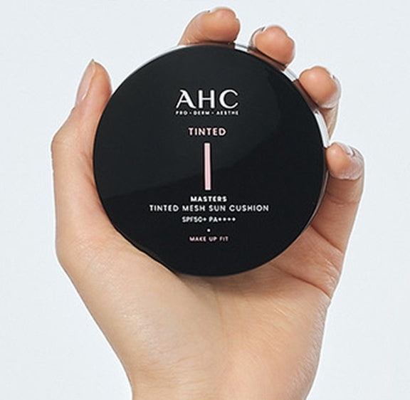 AHC Masters Tinted Mesh Sun Cushion (Natural Beige) 15g SPF 50+ PA++++ from Korea