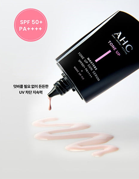 2 x AHC Masters Tone Up Sun Serum 50ml SPF 50+ PA++++ from Korea