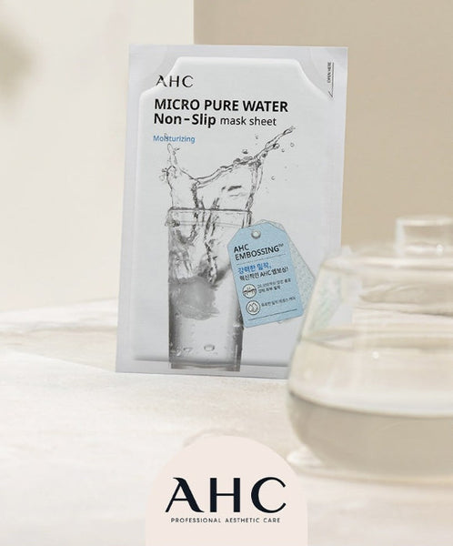 10 x AHC Micro Pure Water Non-Slip Mask Sheet 33ml from Korea