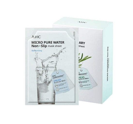 10 x AHC Micro Pure Water Non-Slip Mask Sheet 33ml from Korea