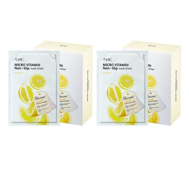 20 x AHC Micro Vitamin Non-Slip Mask Sheet from Korea