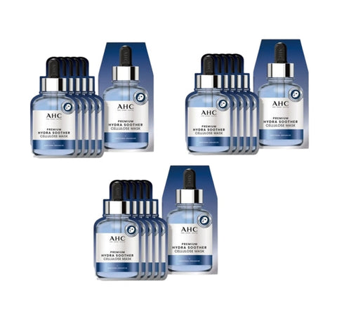 15 x AHC Premium Hydra Soother Cellulose Mask from Korea