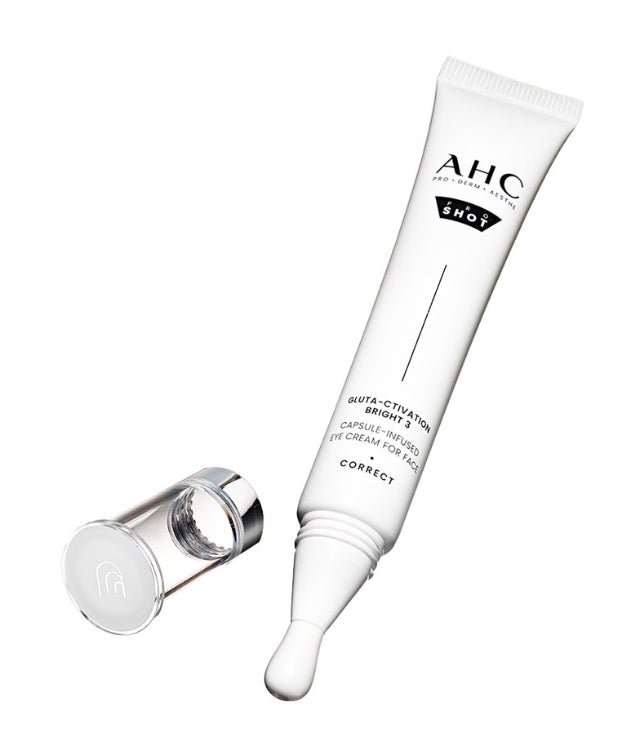 AHC Pro Shot Gluta-Activation Bright 3 Capsule-Infused Eye Cream for Face 30ml from Korea by AHC