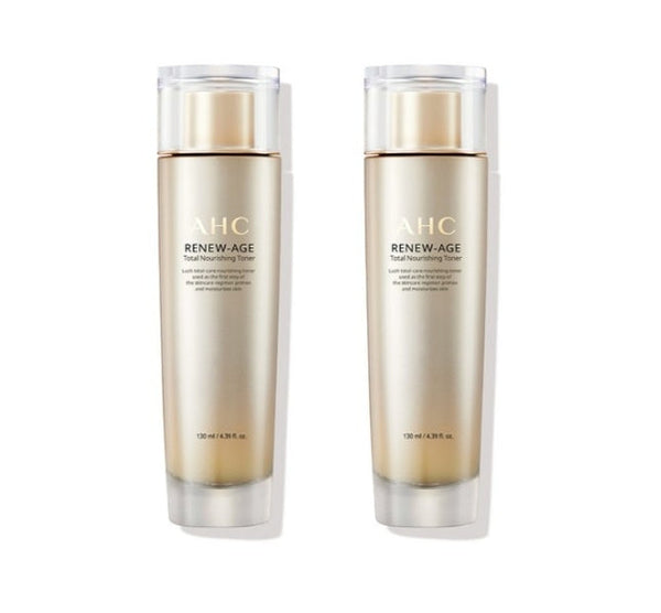 2 x AHC Renew-Age Total Nourishing Toner 130ml from Korea