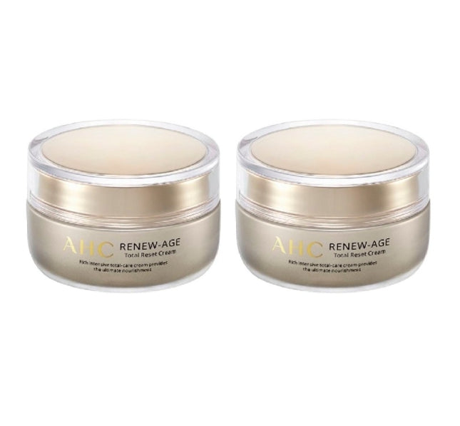 2 x AHC Renew-age Total Reset Cream 50ml from Korea