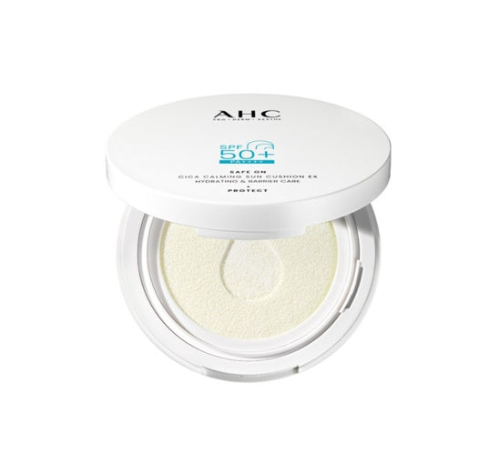 AHC Safe On Cica Calming Sun Cushion EX 25ml SPF 50+ PA++++ from Korea