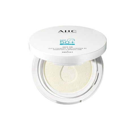 AHC Safe On Cica Calming Sun Cushion EX 25ml SPF 50+ PA++++ from Korea