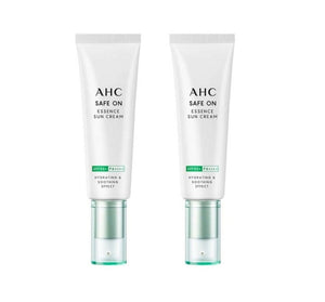 2 x AHC Safe On Essence Sun Cream 50ml, SPF50+ PA ++++ from Korea