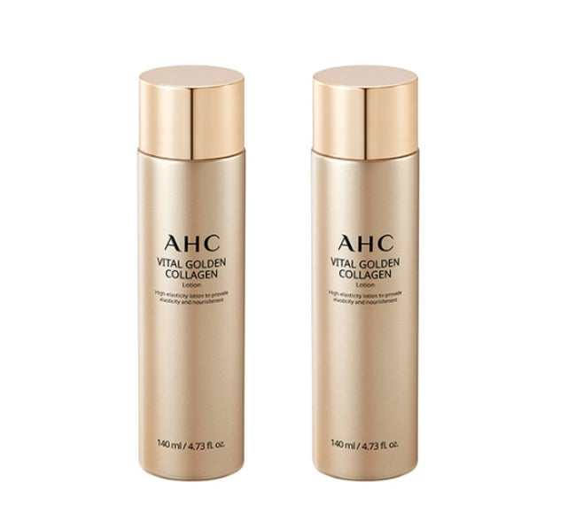 2 x AHC Vital Golden Collagen Lotion 140ml from Korea