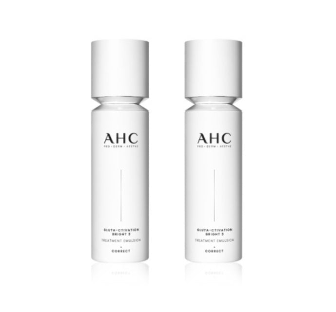 2 x AHC Gluta-Ctivation Bright 3 Treatment Emulsion 100ml from Korea