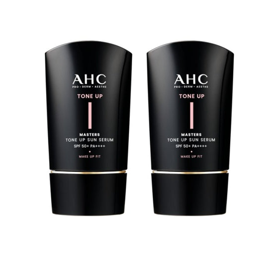 2 x AHC Masters Tone Up Sun Serum 50ml SPF 50+ PA++++ from Korea
