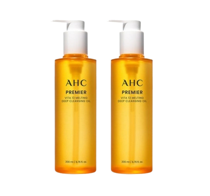 2 x AHC Premier Vita 13 Melting Deep Cleansing Oil 200ml from Korea