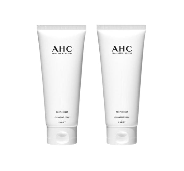 2 x AHC Prep Reset Cleansing Foam 150ml from Korea