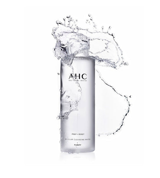AHC Prep + Reset Cleansing Water 255ml from Korea by AHC