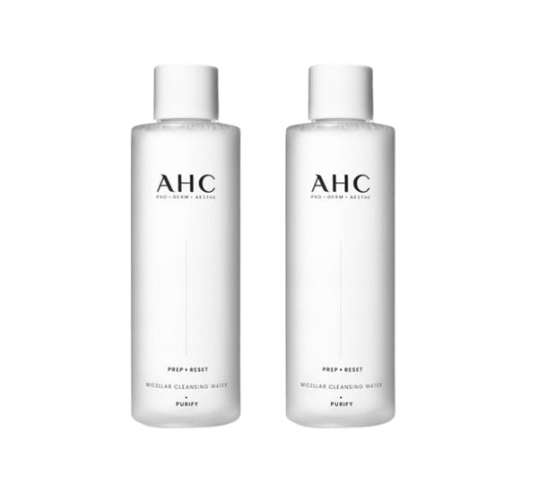 2 x AHC Prep + Reset Cleansing Water 255ml from Korea