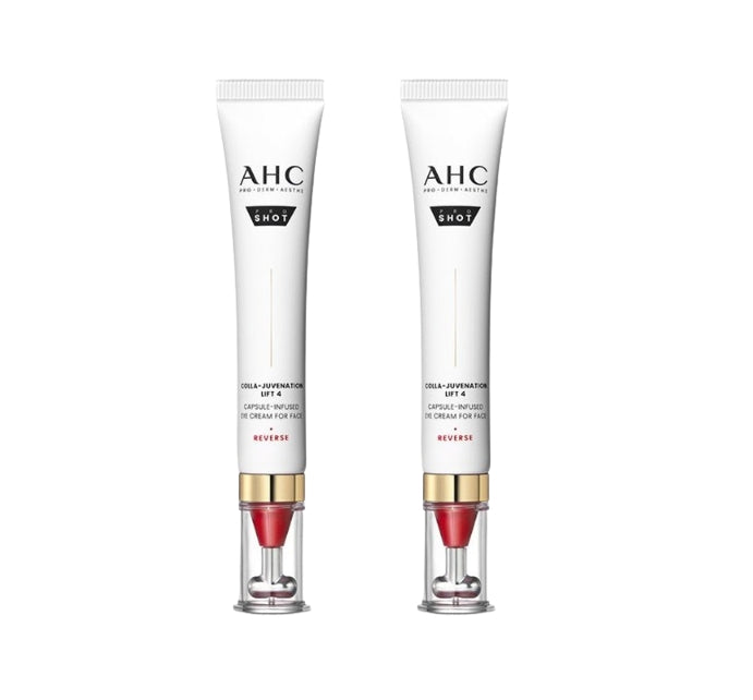 2 x AHC Pro Shot Colla-Juvenation Lift 4 Capsule-Infused Eye Cream for Face 30ml from Korea