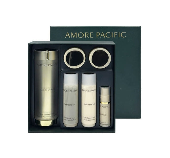 AMOREPACIFIC Time Response Skin Reserve Serum Set with anti-aging skincare and green tea formula