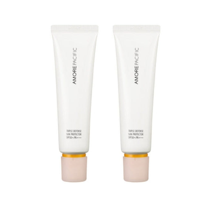 AMOREPACIFIC Triple Defense Sun Protector SPF 50+ for broad-spectrum UV protection and environmental defense