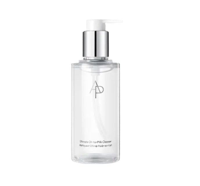 AP BEAUTY Ultimate Oil to Milk Cleanser for gentle makeup removal and pore cleansing with a nourishing finish