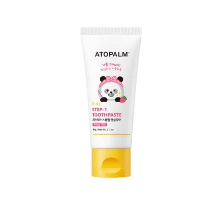 ATOPALM Kids Chika Chika Step-1 Toothpaste (Natural Strawberry Flavor) 60g from Korea