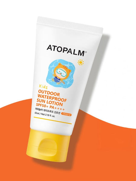 2 x ATOPALM Kids Outdoor Waterproof Sun Lotion 65ml SPF50+ PA++++ from Korea