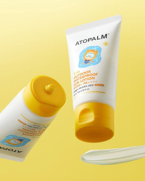 2 x ATOPALM Kids Outdoor Waterproof Sun Lotion 65ml SPF50+ PA++++ from Korea