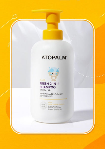 2 x ATOPALM Kids Fresh 2 In 1 Shampoo 460ml from Korea