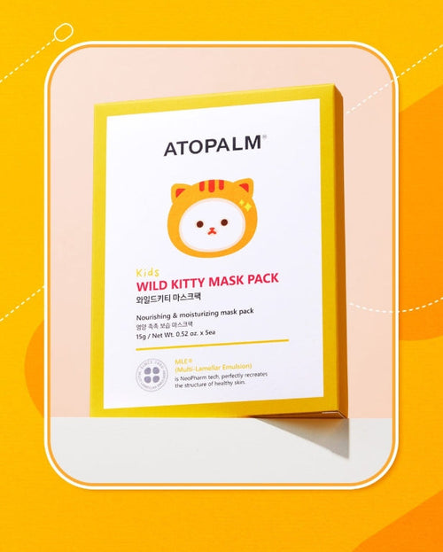 10 x ATOPALM Kids Wild Kitty Mask Pack 15g from Korea