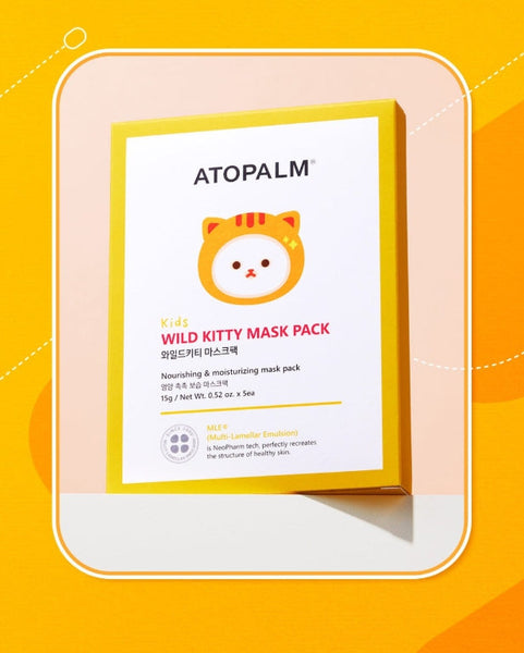 10 x ATOPALM Kids Wild Kitty Mask Pack 15g from Korea