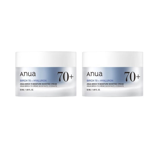2 X Anua Birch 70 Moisture Boosting Cream 50ml from Korea