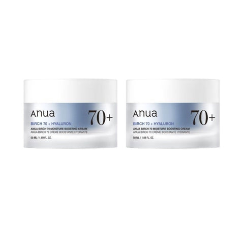 2 X Anua Birch 70 Moisture Boosting Cream 50ml from Korea