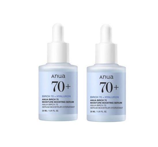 2 X Anua Birch 70 Moisture Boosting Serum 30ml from Korea