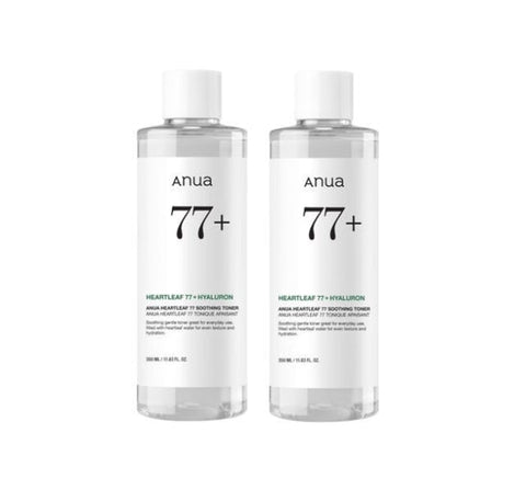 2 X Anua Heartleaf 77 Soothing Toner 350ml from Korea
