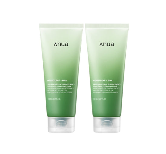 2 X Anua Heartleaf Quercetinol Pore Deep Cleansing Foam 150ml  from Korea
