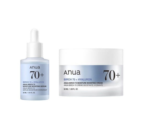Anua Birch 70 Moisture Boosting Serum 30ml + Cream 50ml from Korea by Anua