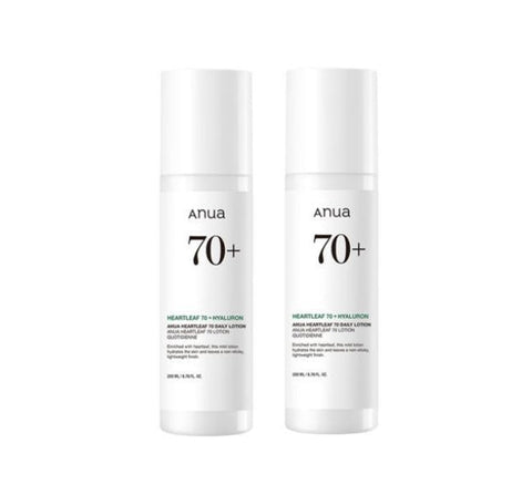 2 X Anua Heartleaf 70 Daily Lotion 200ml from Korea