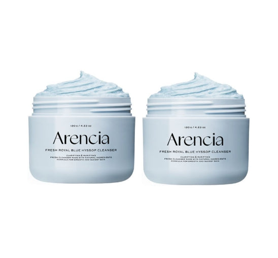2 X Arencia Blue Hyssop Rice Mochi Cleanser 120g from Korea