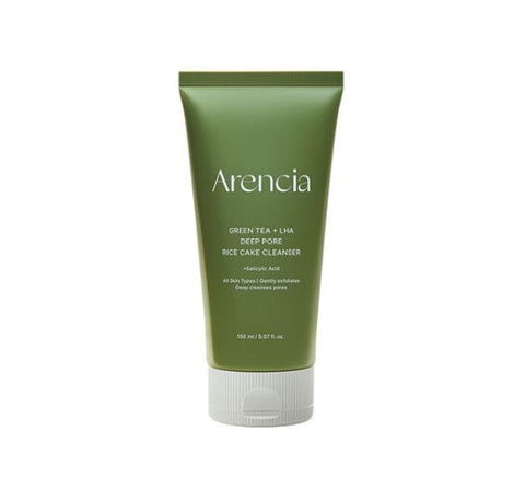 Arencia Green Tea LHA Deep Pore Rice Cake Cleanser 150g from Korea
