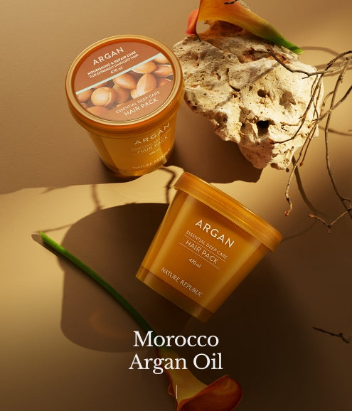 2 X NATURE REPUBLIC Argan Essential Deep Care Hair Pack 470mll from Korea